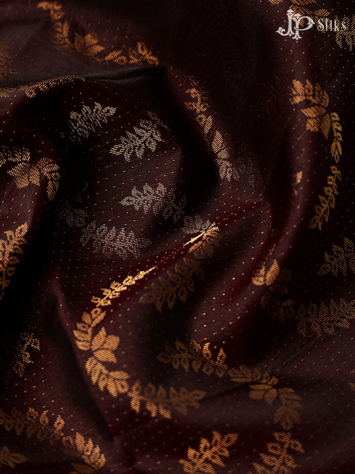 Brown Soft Silk Saree - F3528 - View 6