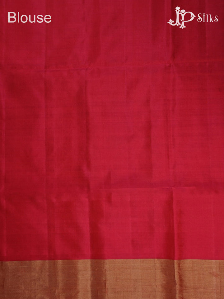 Elephant Grey with Reddish Pink Soft Silk Saree - F2224 - View 6