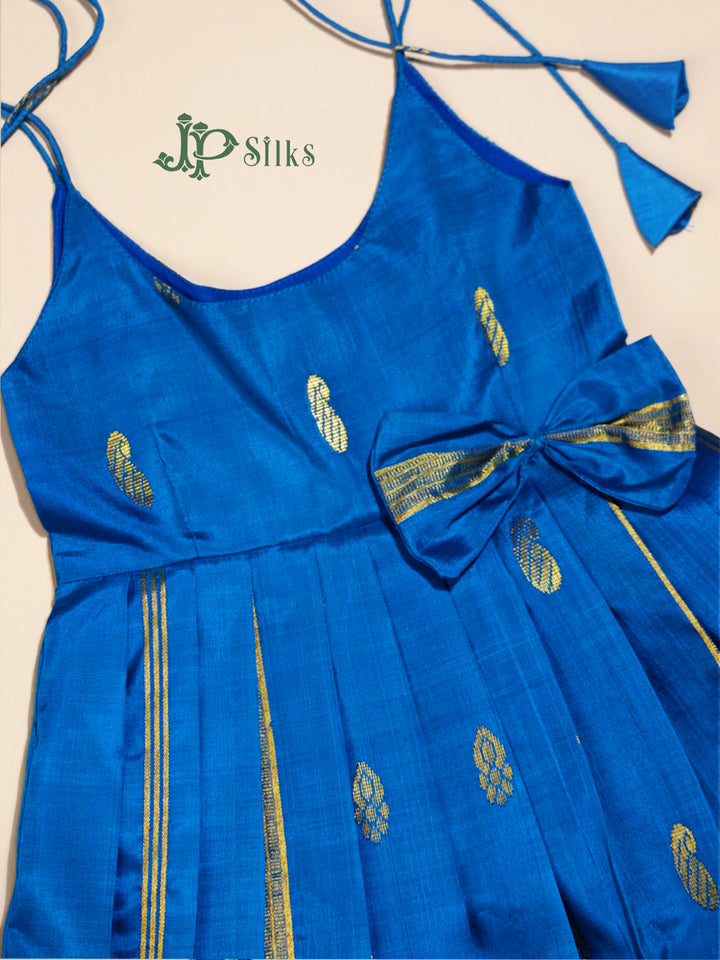 Blue Mango Motif Frock | 1 m - 8 m - F3435