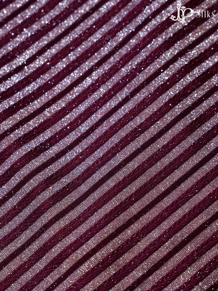 Maroon Shimmer Fabric - E4161 - View 3