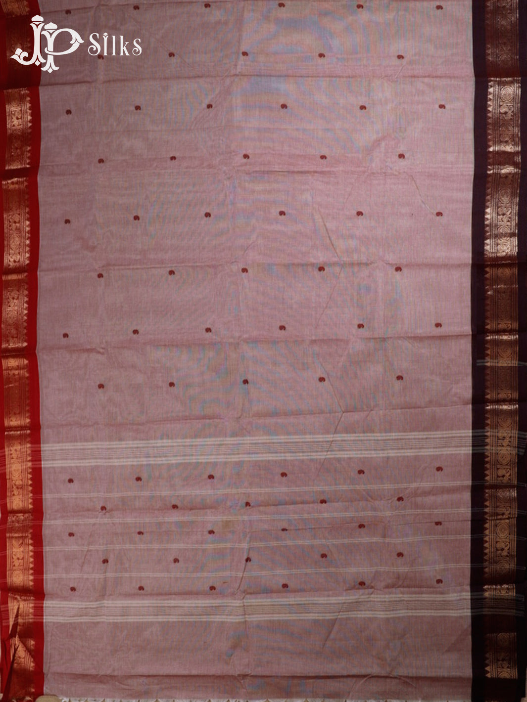 Light Mauve Theni Cotton Saree - G418 “View4”