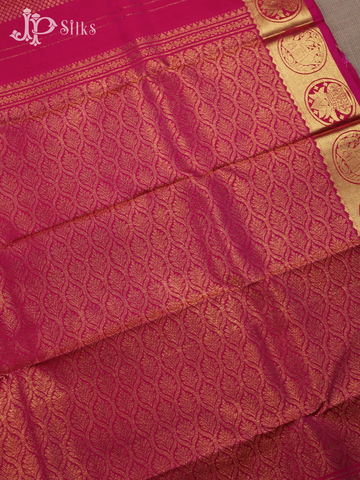 Rani Pink Kanchipuram Silk Saree - A424 - View 5