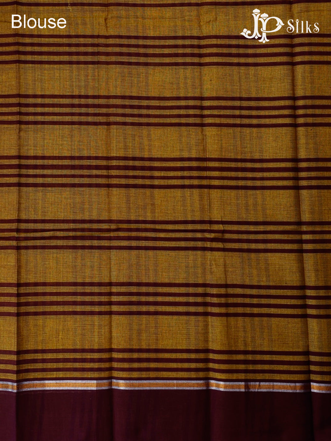 Yellow And Maroon Cotton Saree - D1088