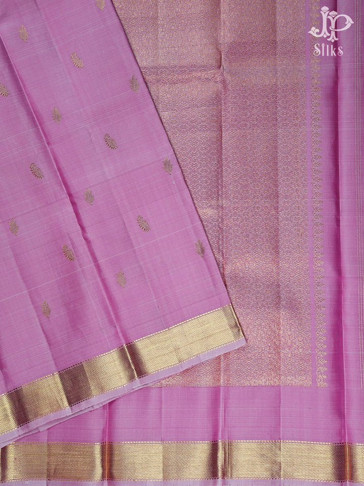 Onion Pink Kanchipuram Silk Saree - D9611