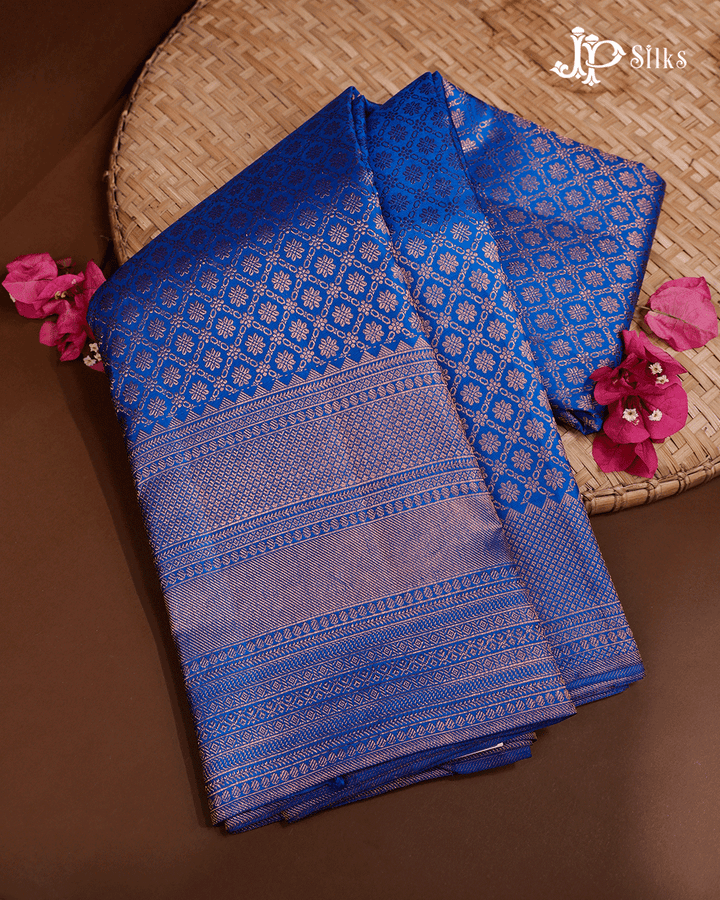 Blue Kanchipuram Pure Silk Saree - D1064