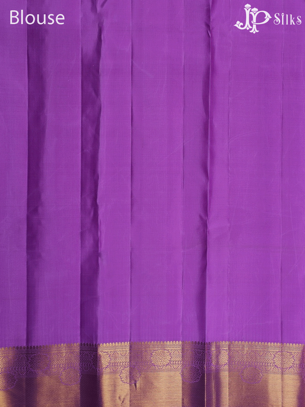 Lavender with Floral Design Kanchipuram Silk Saree - E4999  - View 3