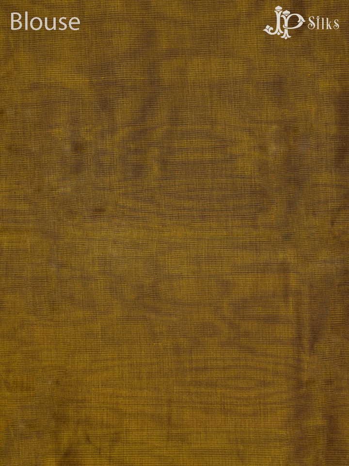 Yellow Silk Cotton Saree - F320 - View 2