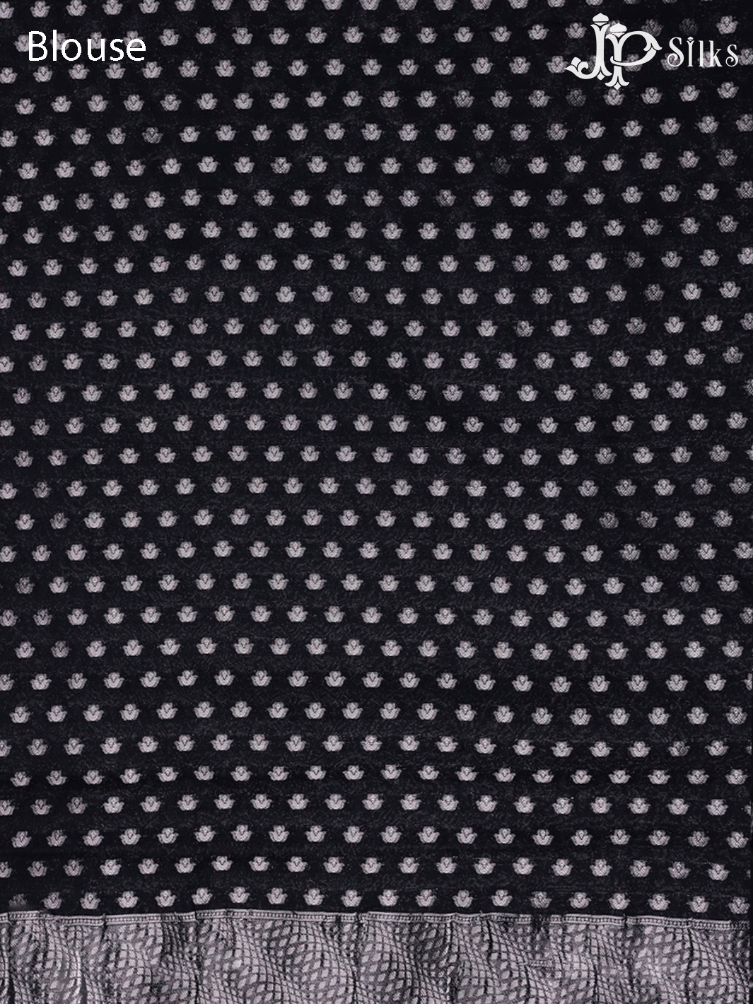 Black Geometric Pattern Banaras Georgette Fancy Saree - E5971 - View 2