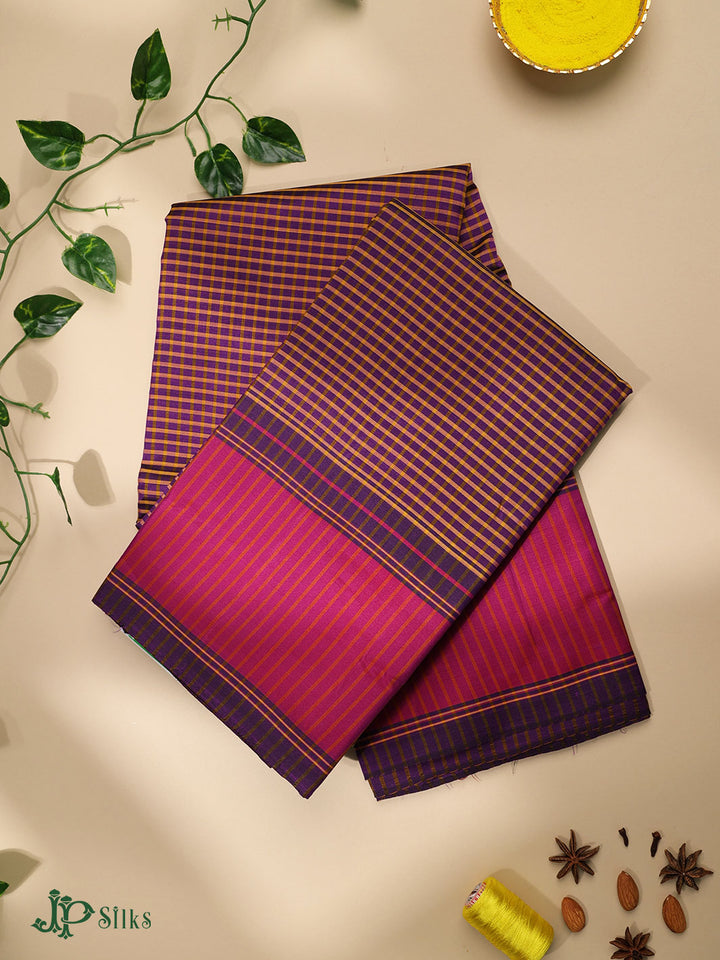 Multicolor Small Checks Dharmavaram silk - A10304