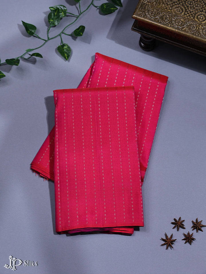 Reddish Pink Kanchipuram silk Saree - A950 - View 1