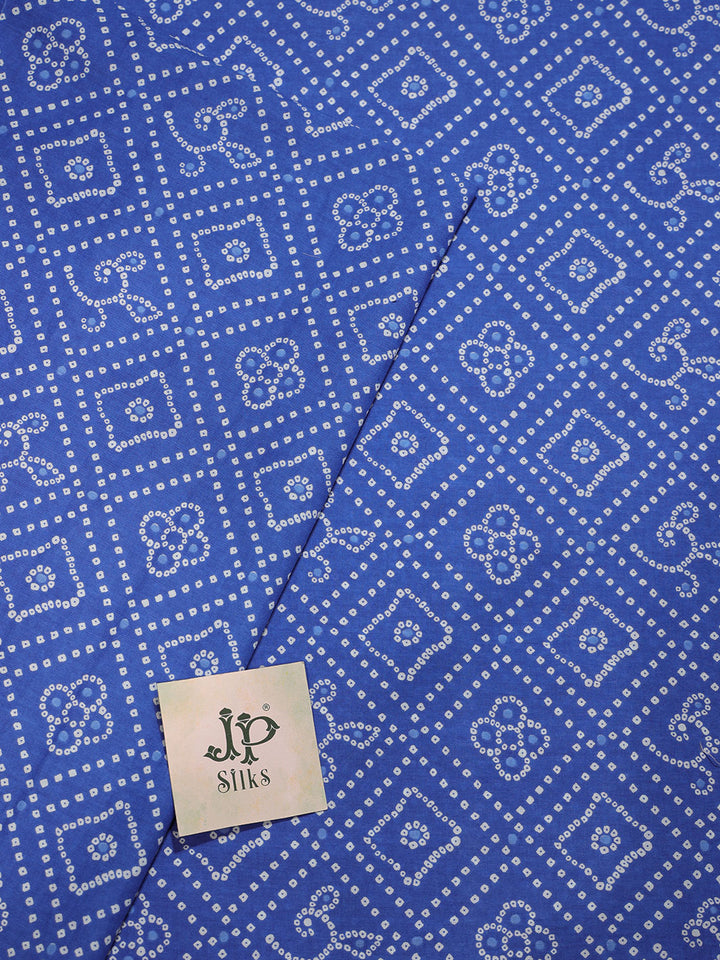 Dark cobalt blue Cotton Fabric - A5947 - View 2