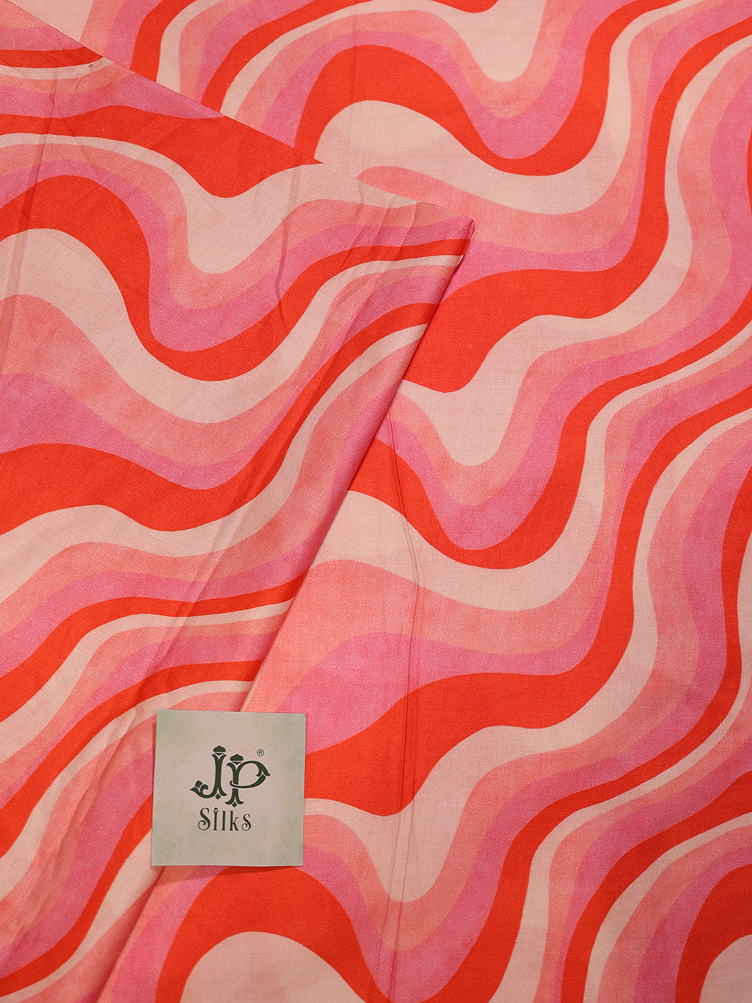 Multicolor Retro Swirl Cotton Fabric - E4026 - View 2