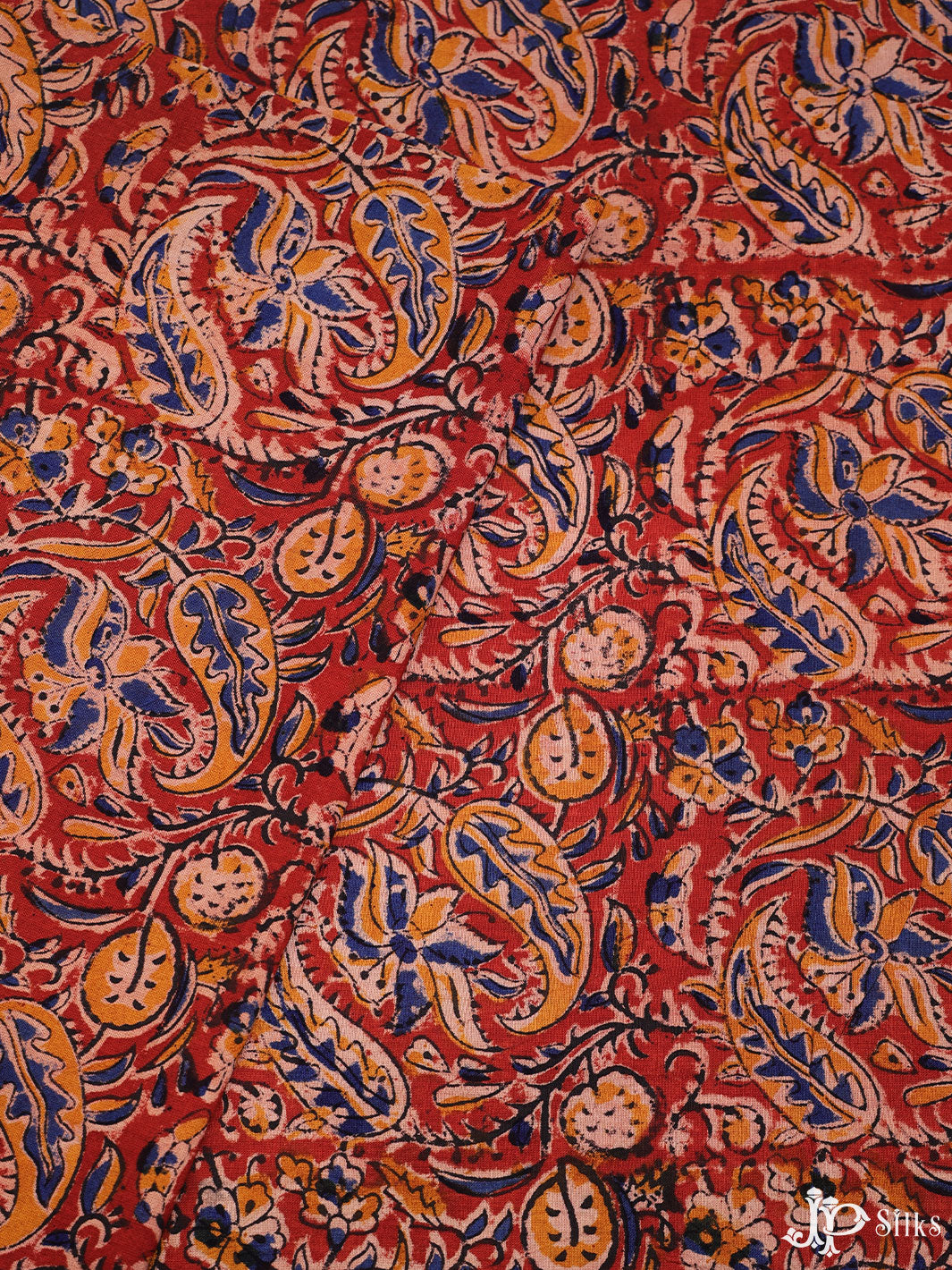 Multicolor Kalamkari Cotton Fabric - D282 - View 2
