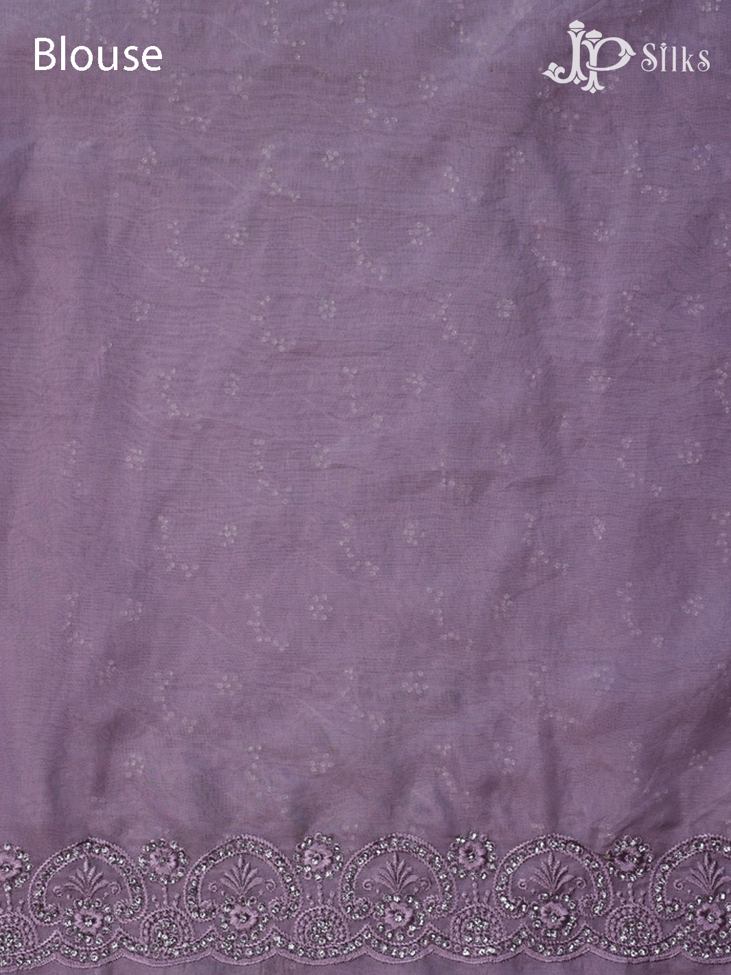 Purple Floral Design Organza Fancy Saree - D5441 - View 6