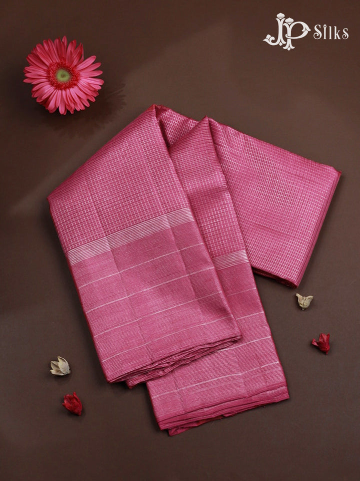 Onion Pink Kanchipuram Silk Saree - E5128