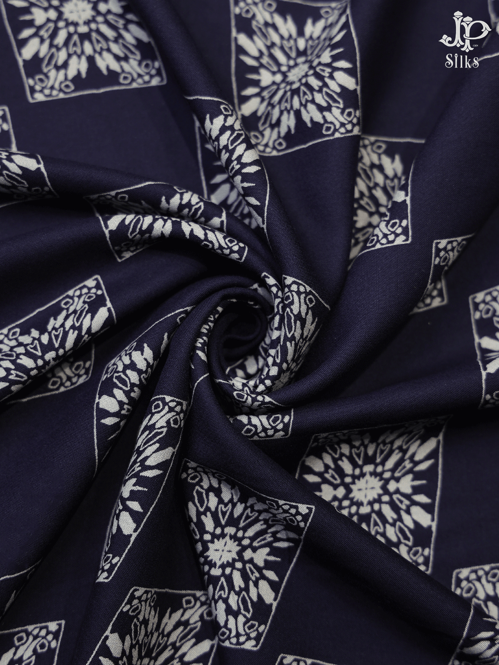 Black Rayon Fabric - A9267 - View 1
