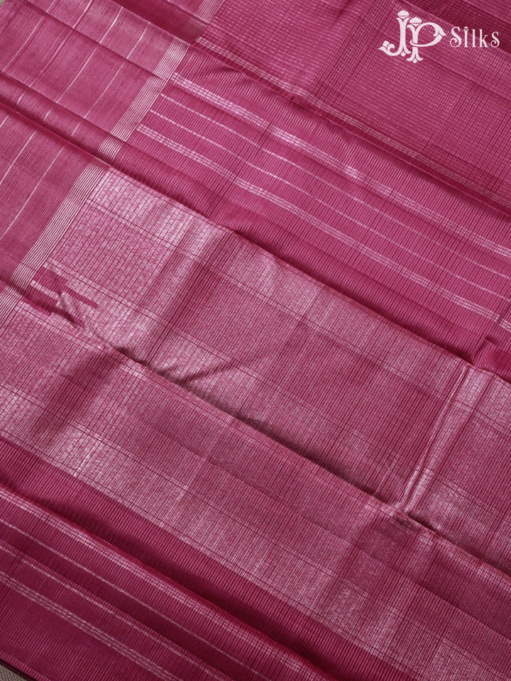 Onion Pink Kanchipuram Silk Saree - E5128