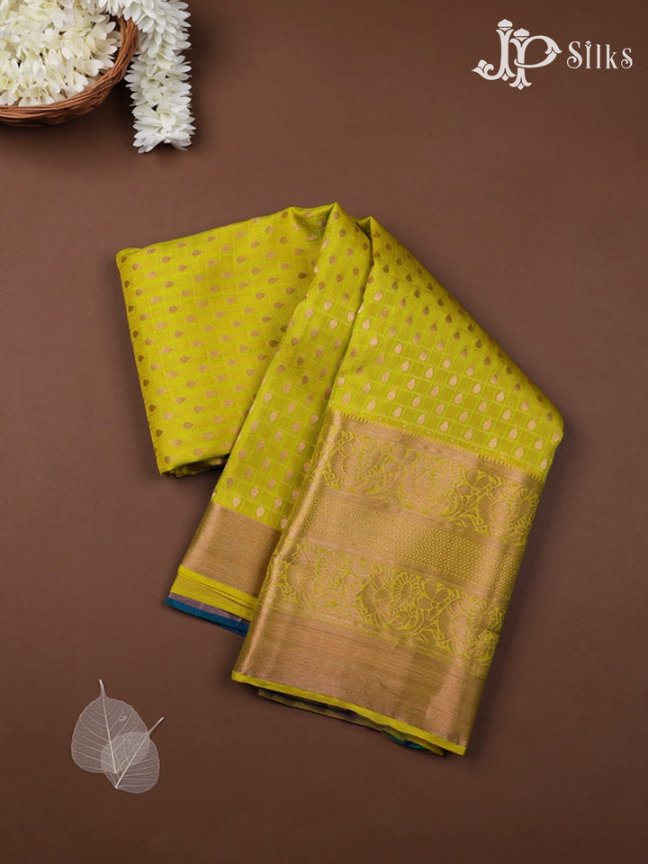 Yellow Silk Saree - F2303