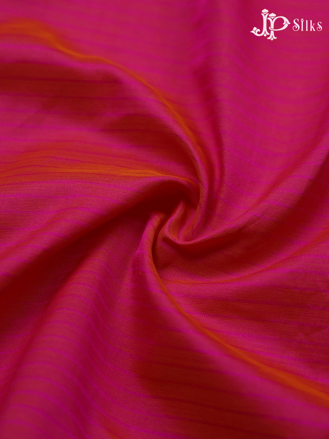 Dark Pink Plain Poly Cotton Saree - F290