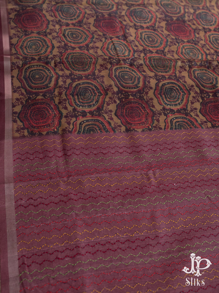 Multicolor Chanderi Fancy Saree - E1563 - View 4