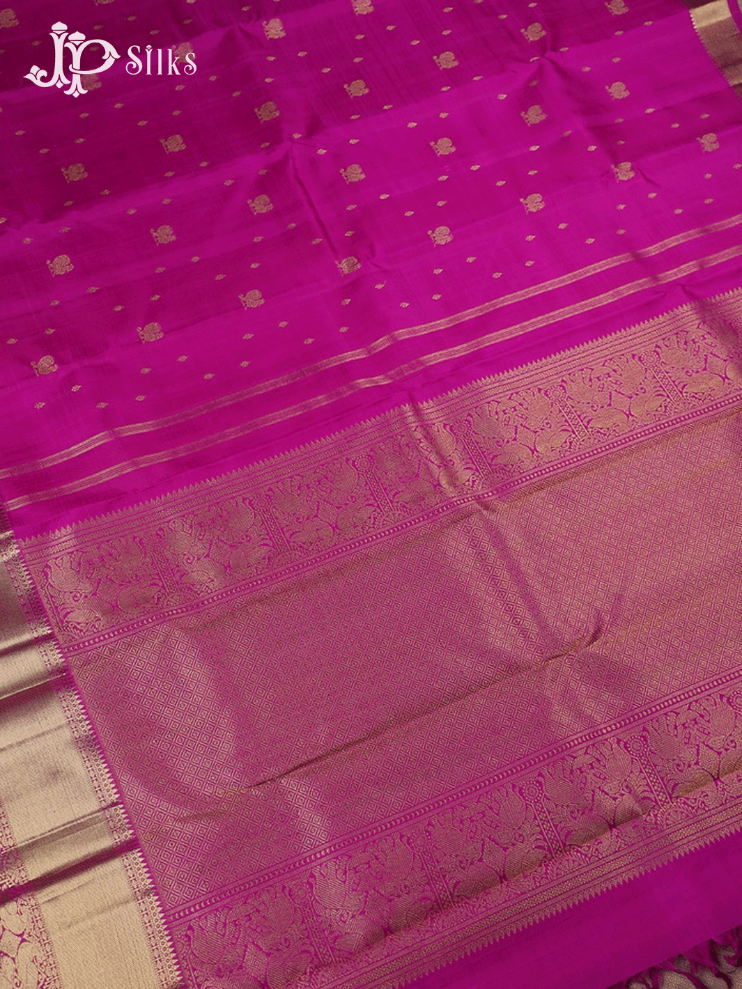Rani Pink Small Annam Kanchipuram Silk Saree - E6230 - View 3