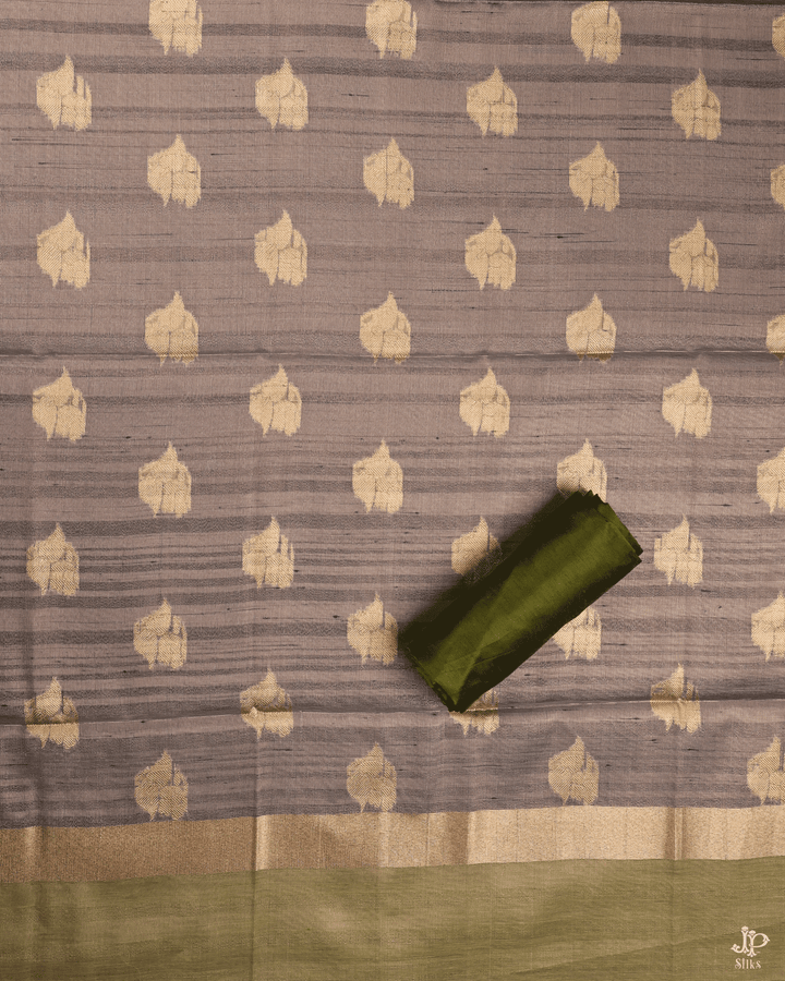 Olive Green Unstitched Chudidhar Material - D5189 - View 4