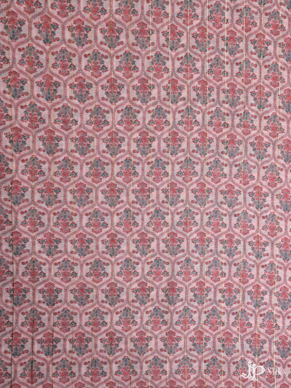 Onion Pink  Digital Printed Munga Cotton Fabric - E3322 - View 1