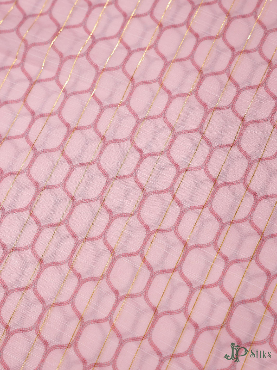 Onion Pink Digital Printed Munga Cotton Fabric - E3323 - View 1