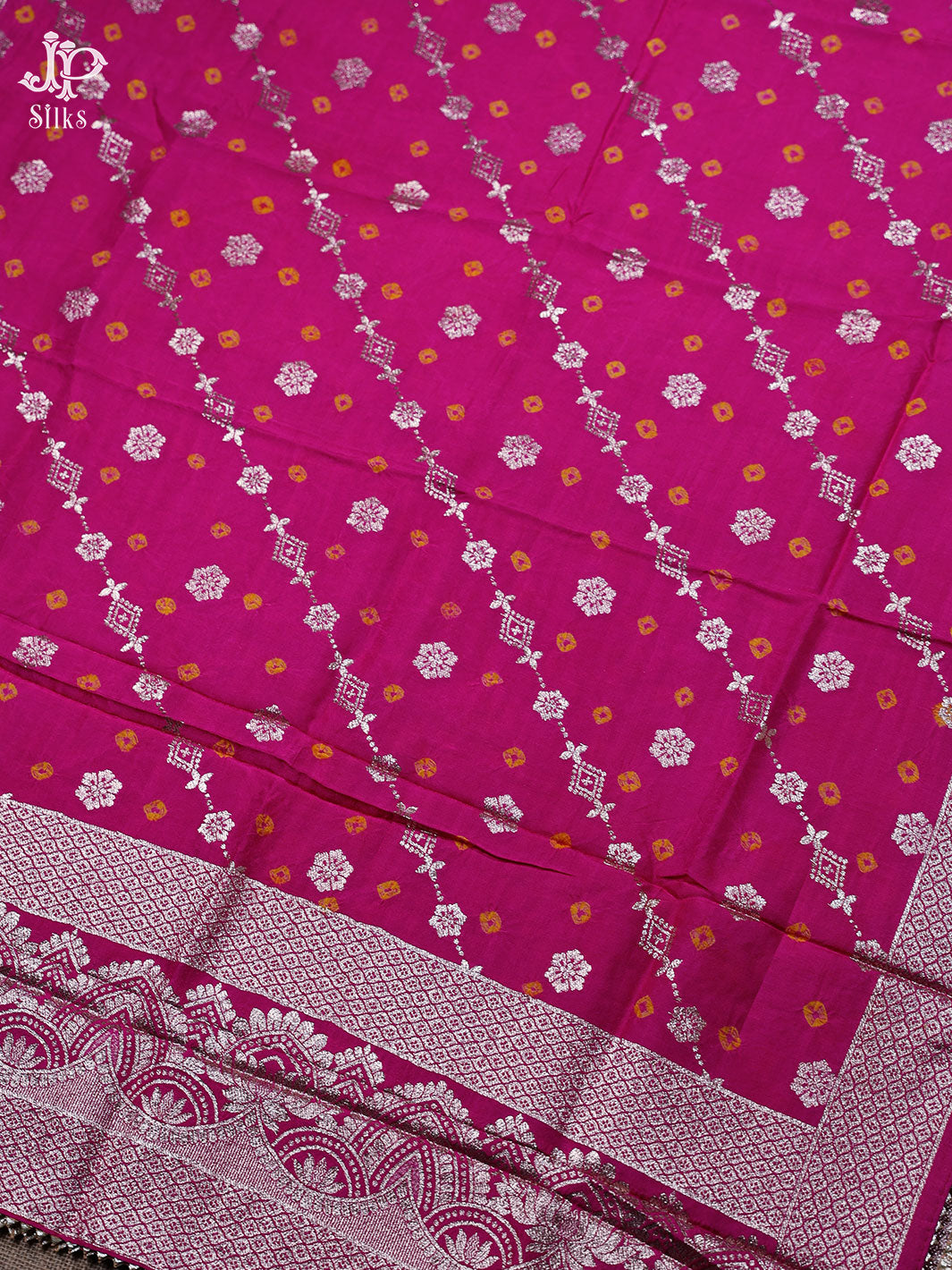 Rani Pink Banaras Chudidhar Material - E1940 - View 2