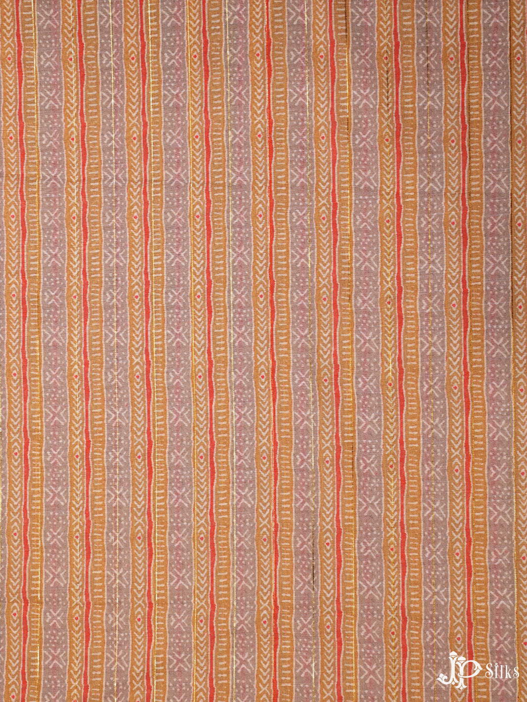 Multicolor Digital Printed Munga cotton Fabric - E3318- View 1
