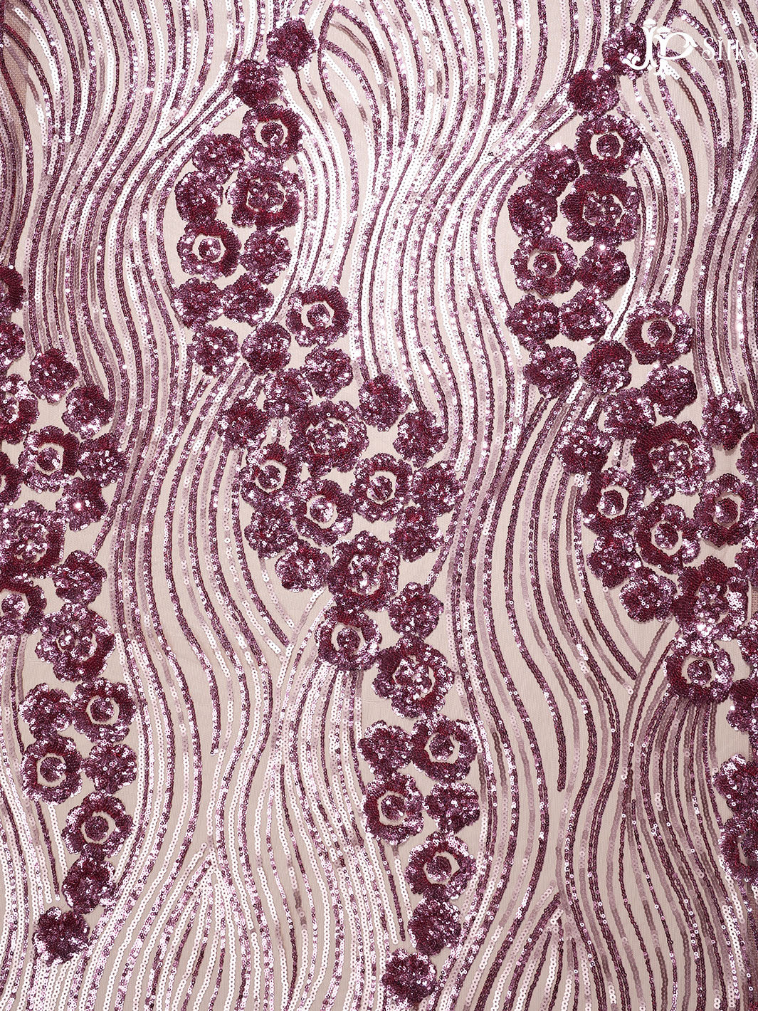 Rose Pink Net Fabric - E4192 - View 3