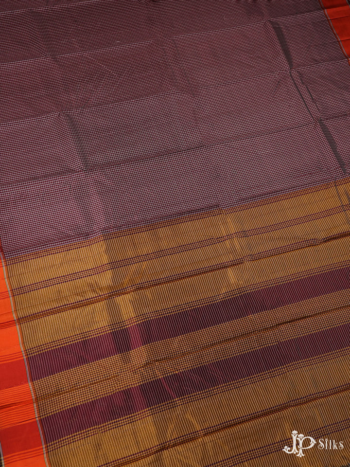 Multicolor Small Checks Dharmavaram silk -  A10315 - View 1