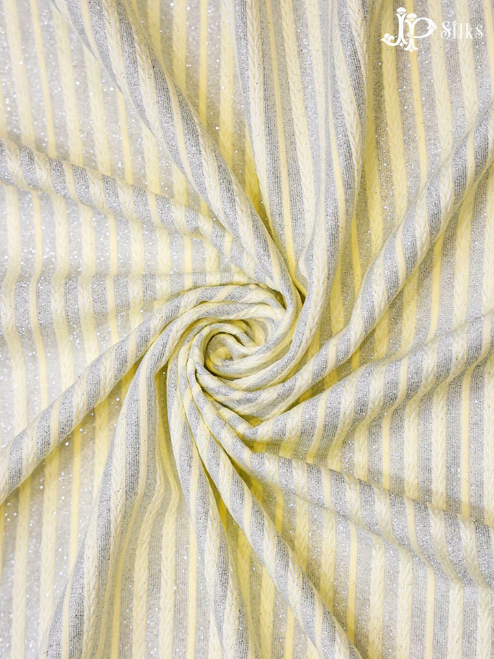 Yellow Shimmer Fabric - E4156 - View 1