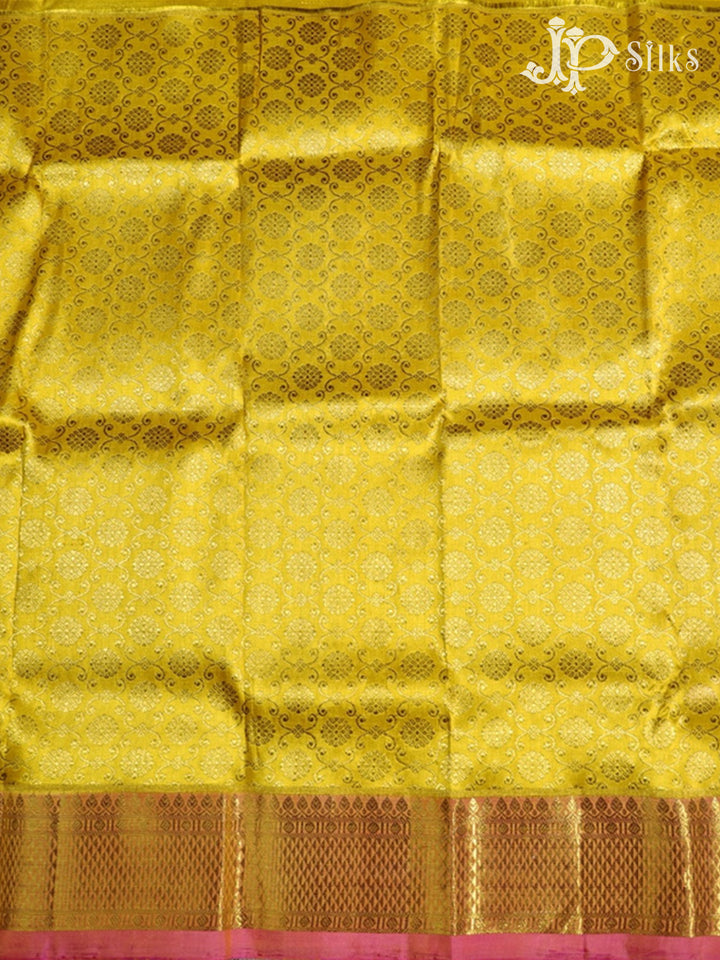 Yellow Pattu Pavadai - A2330 - View 1