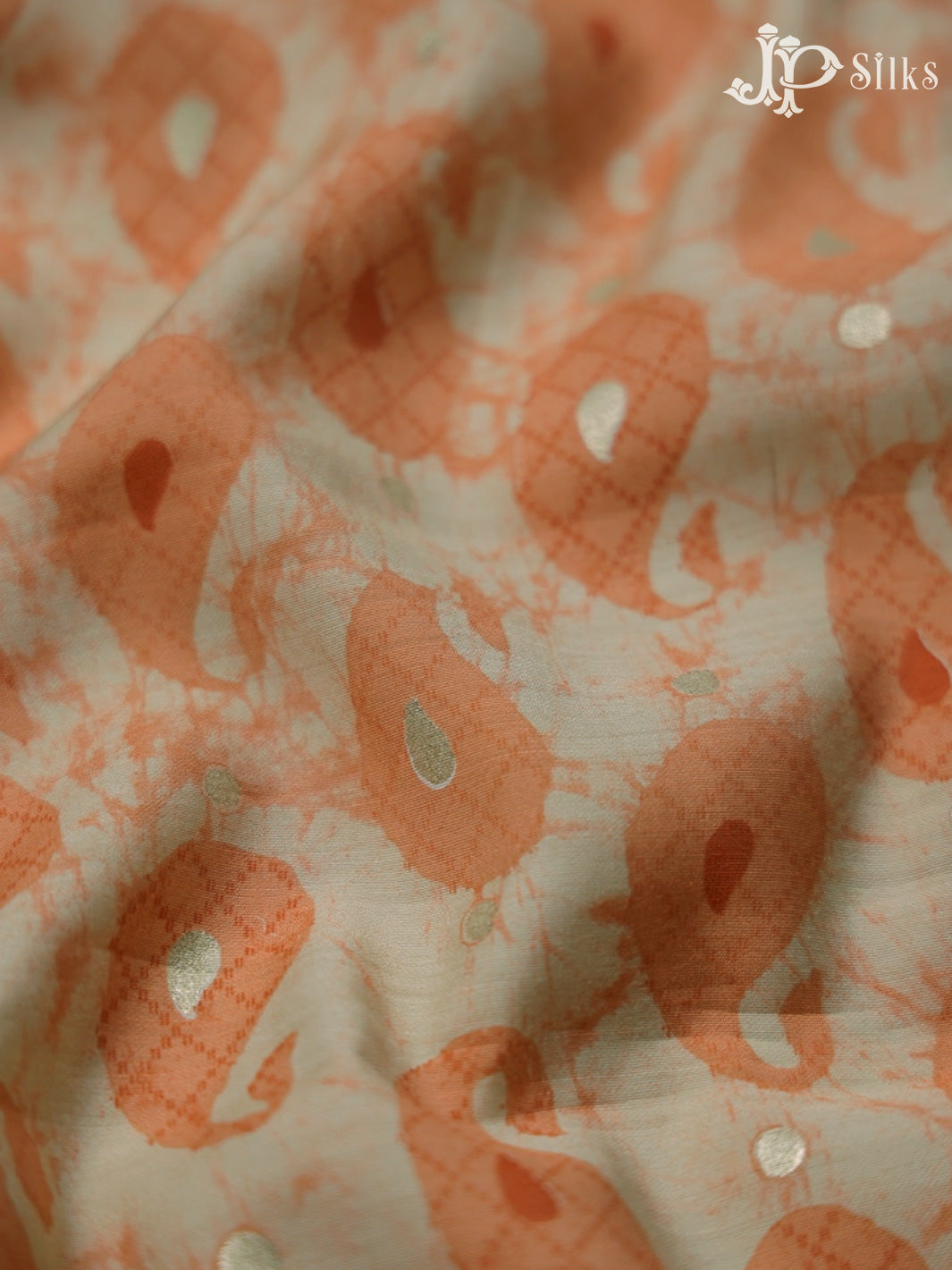 Light Orange Spun Cotton Chudidhar Material - D1016 - View 3