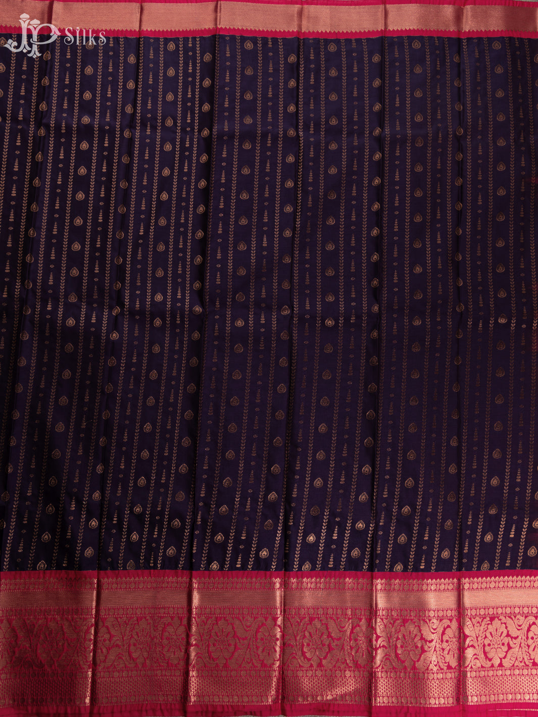 Grape Vine And Pink Art Silk Saree - F2679