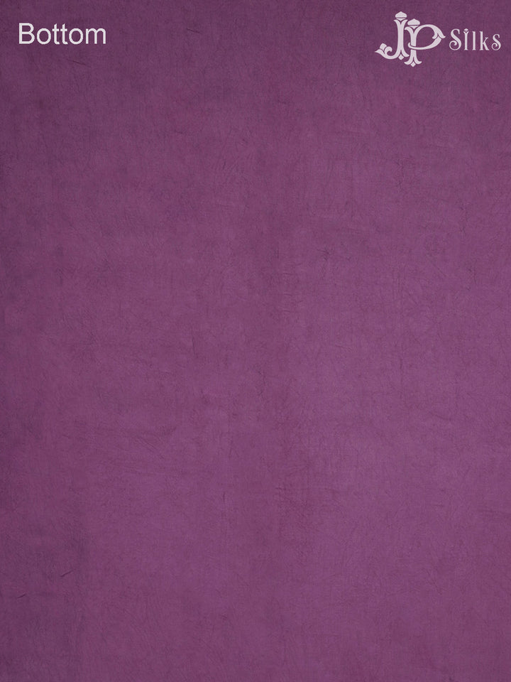 Purple Organza Chudidhar Material - E4595 - View 6