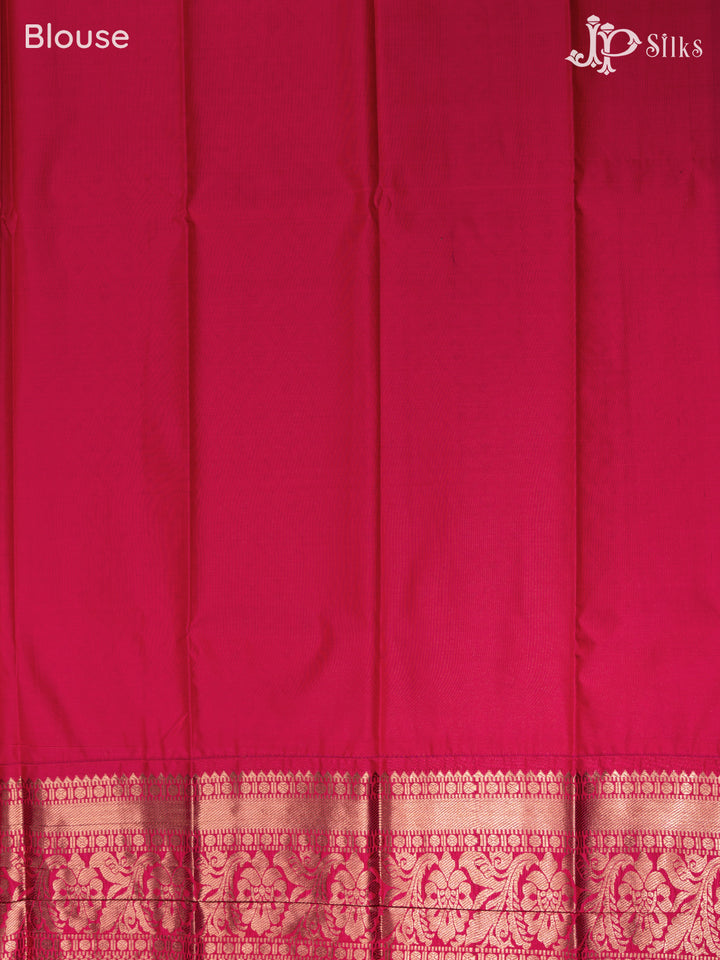 Grape Vine And Pink Art Silk Saree - F2679