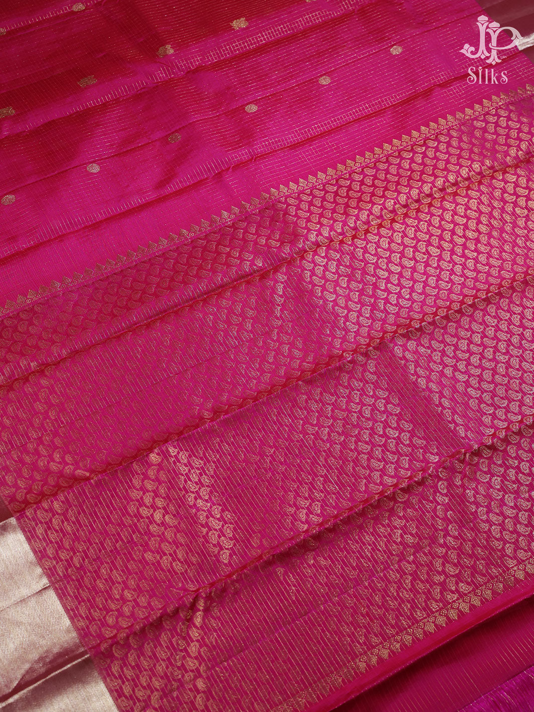 Pink Kanchipuram Silk Saree - E4714 - View 5