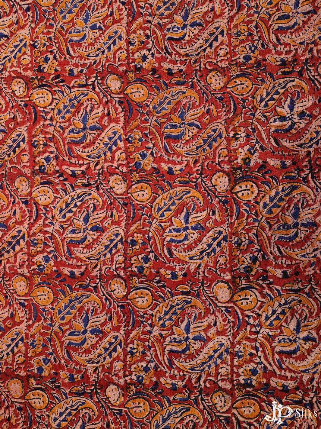 Multicolor Kalamkari Cotton Fabric - D282 - View 1
