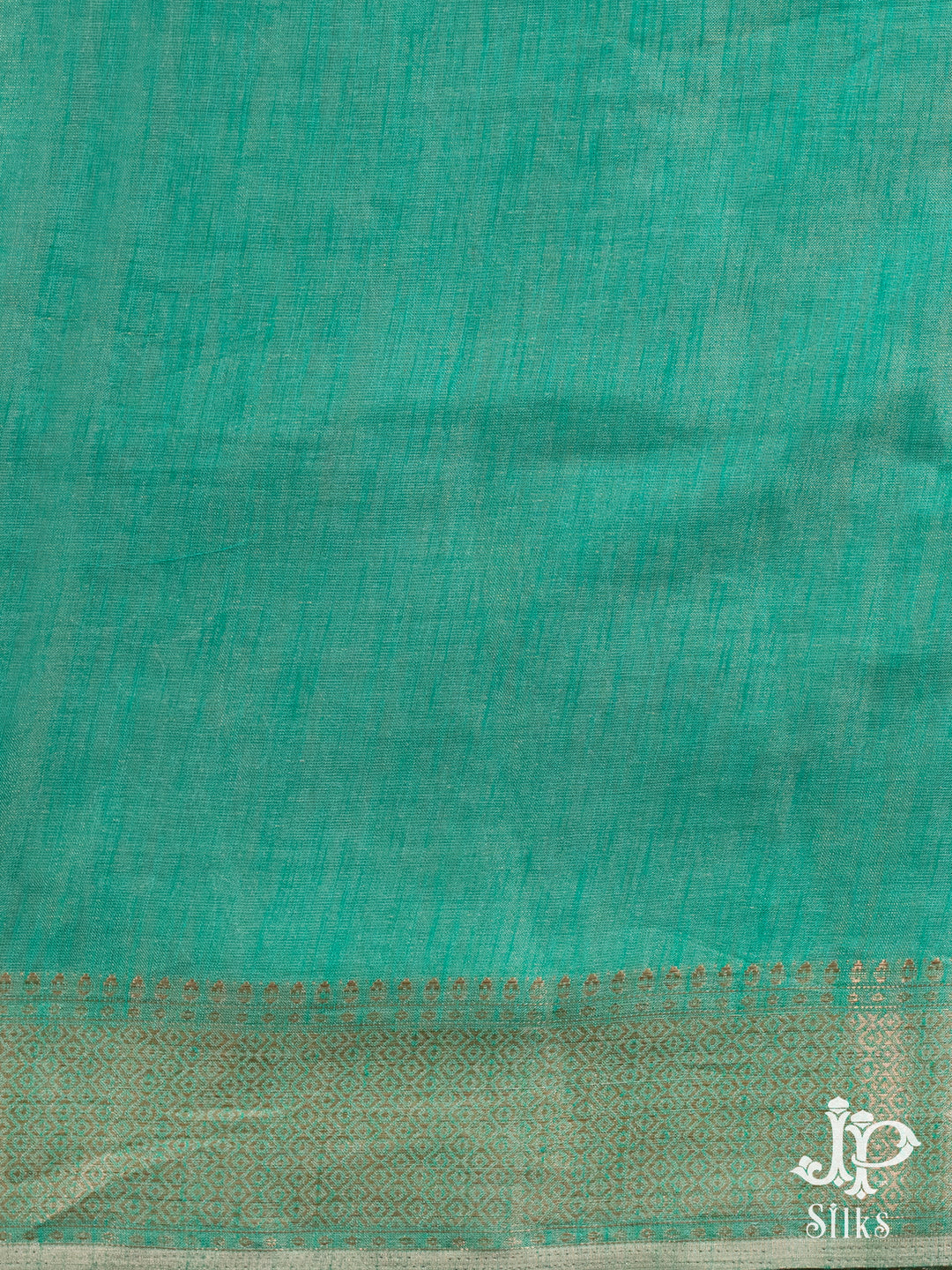 Turquoise Green Tissue Fancy Saree - E730 -View 2