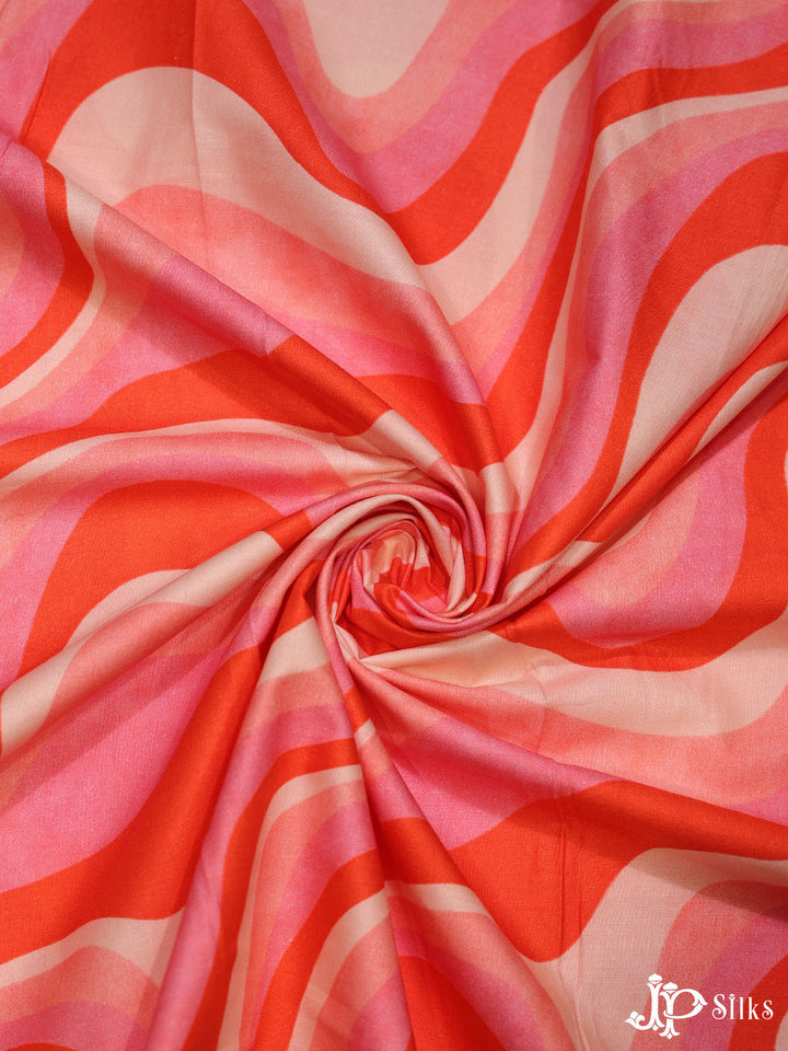 Multicolor Retro Swirl Cotton Fabric - E4026 - View 3
