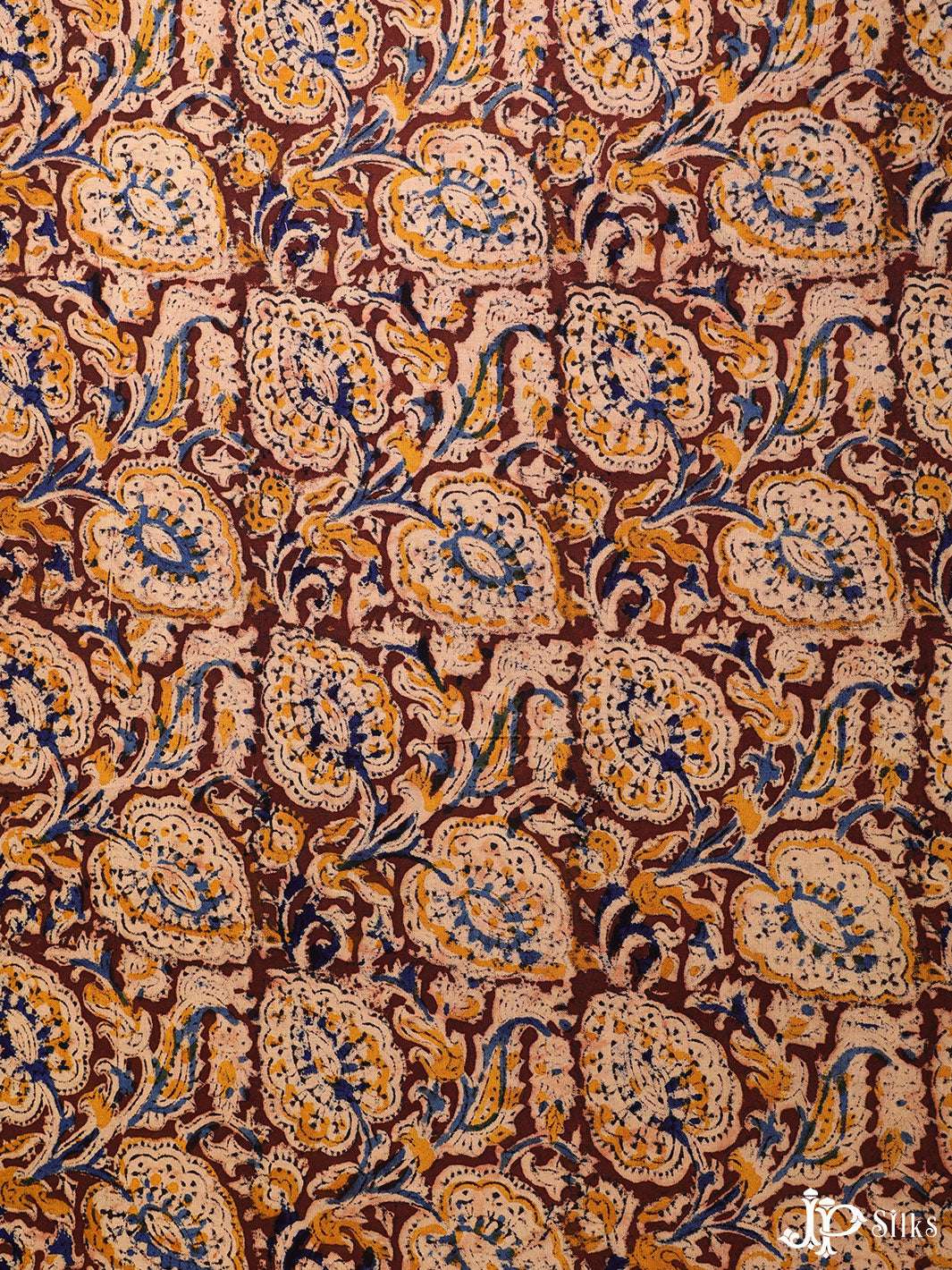Multicolor Kalamkari Cotton Fabric - D280 - View 1