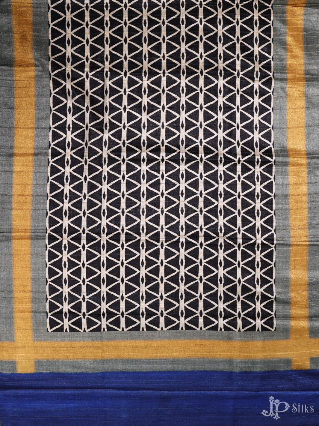 Grey and Gold Tussar Unstiched Chudidhar Material - E1014 - View 5