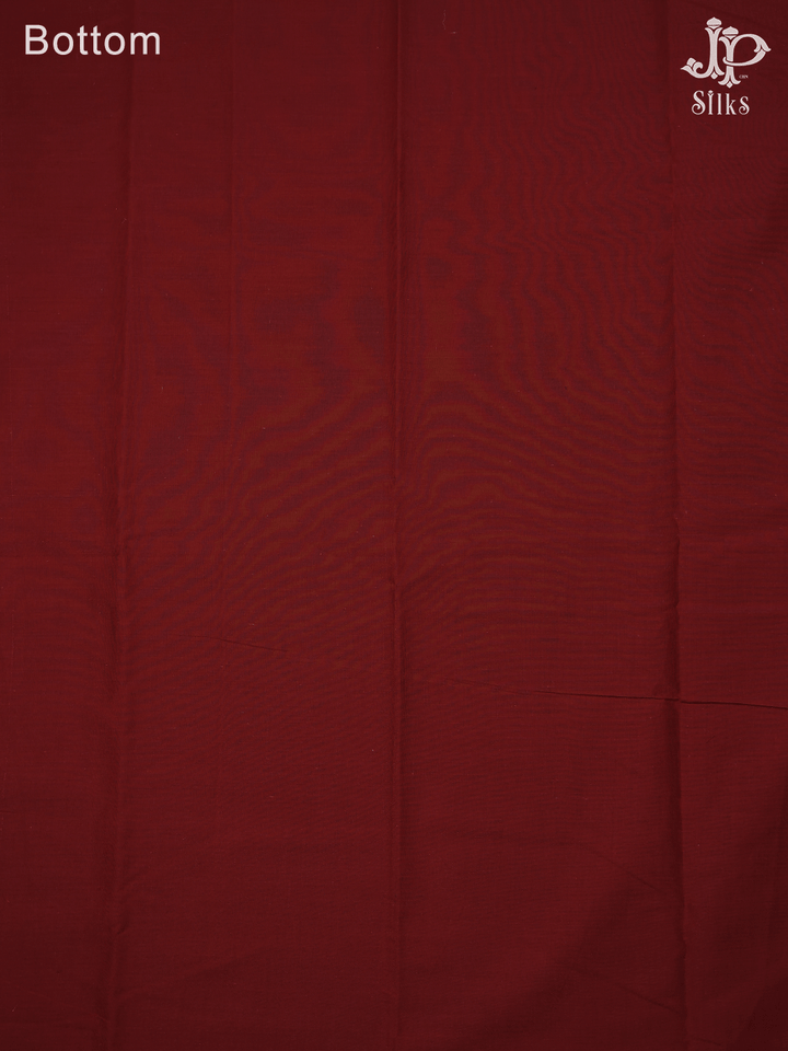 Maroon and Black Ajrakh Cotton Chudidhar Material - E6168 - View 2