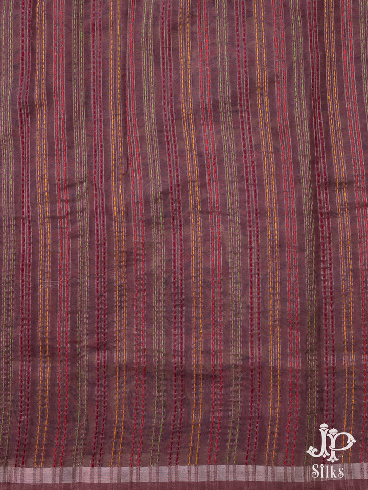 Multicolor Chanderi Fancy Saree - E1563 - View 3