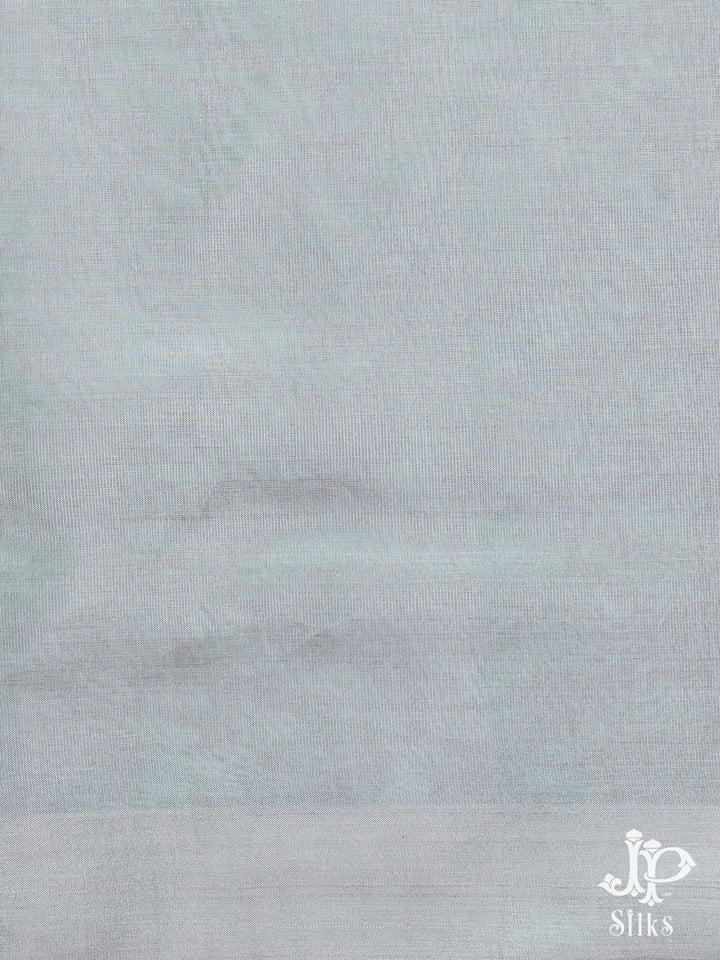 Grey and Pink Soft Silk Saree - D2244 - View 3