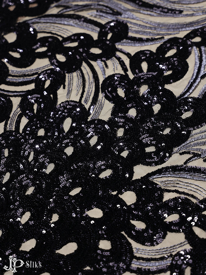 Black Net Fabric - E4208 - View 5