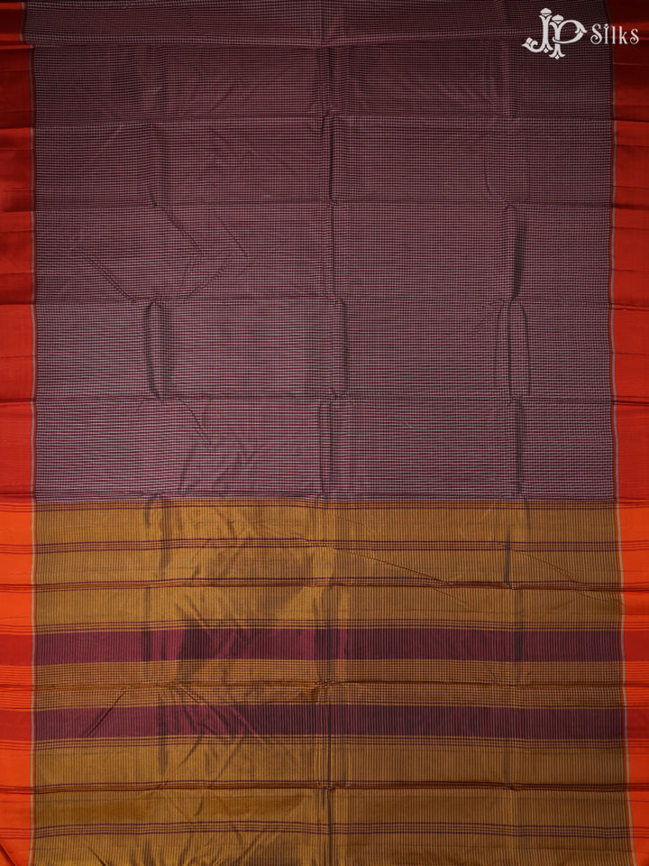 Multicolor Small Checks Dharmavaram silk -  A10315 - View 4