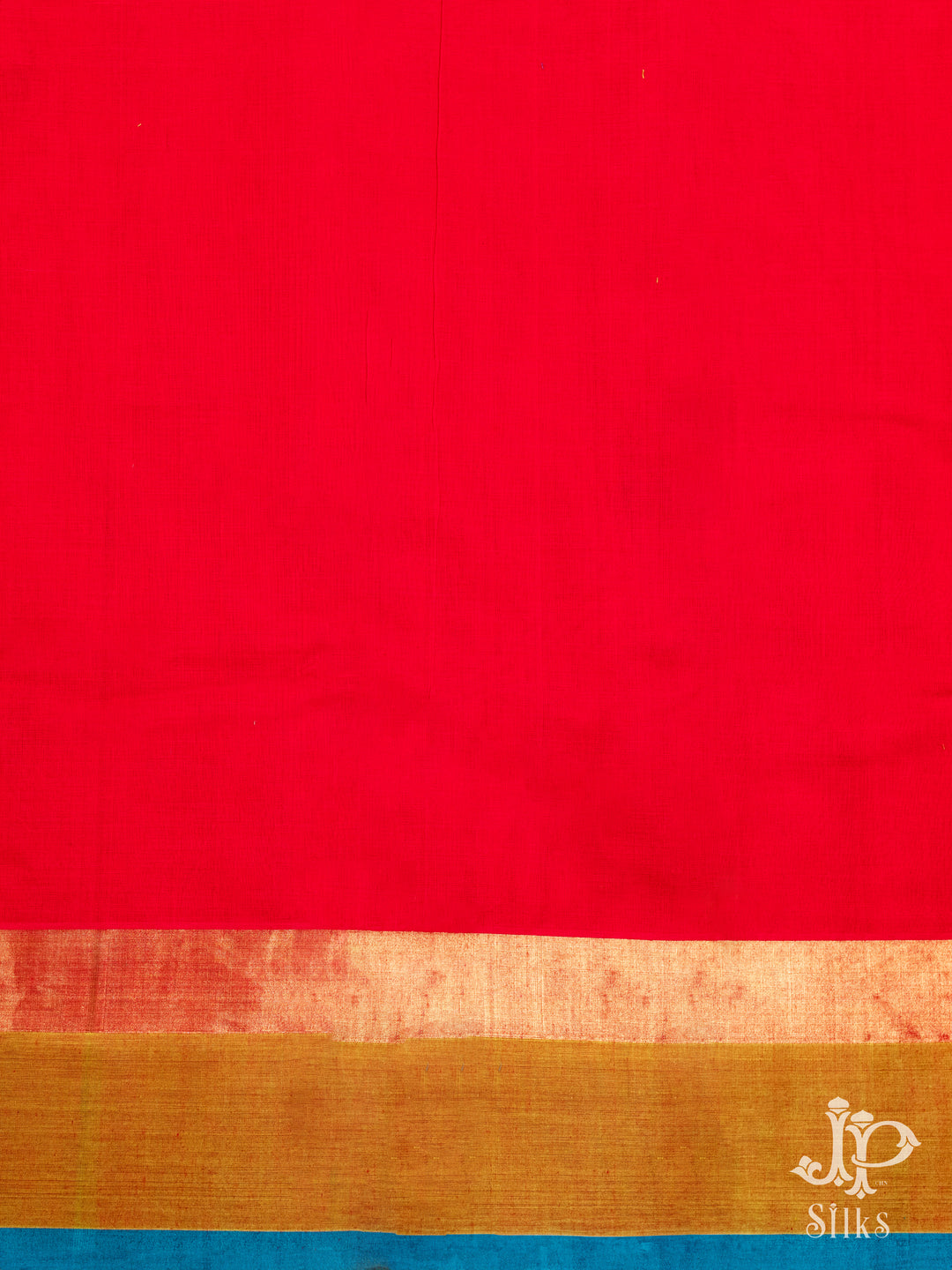 Red Kanchi Cotton Saree - D9723 - VIew 2